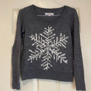 REDUCED - Loft Snowflake Sweater